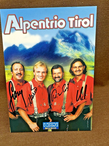 Autogrammkarte alpentrio - -,