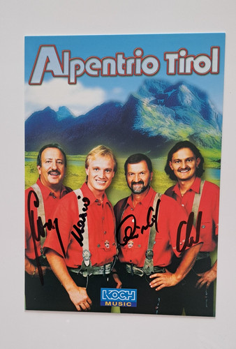 Autogrammkarte mit