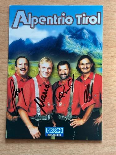Alpentrio tirol autogrammkarte - alpentrio,
